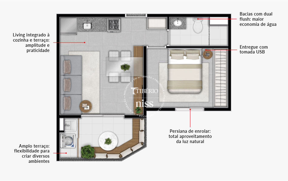 1 Dorm 36,74m²