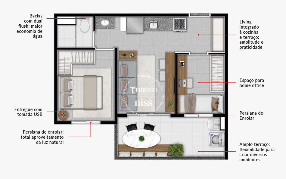2 Dorms 39,71m²