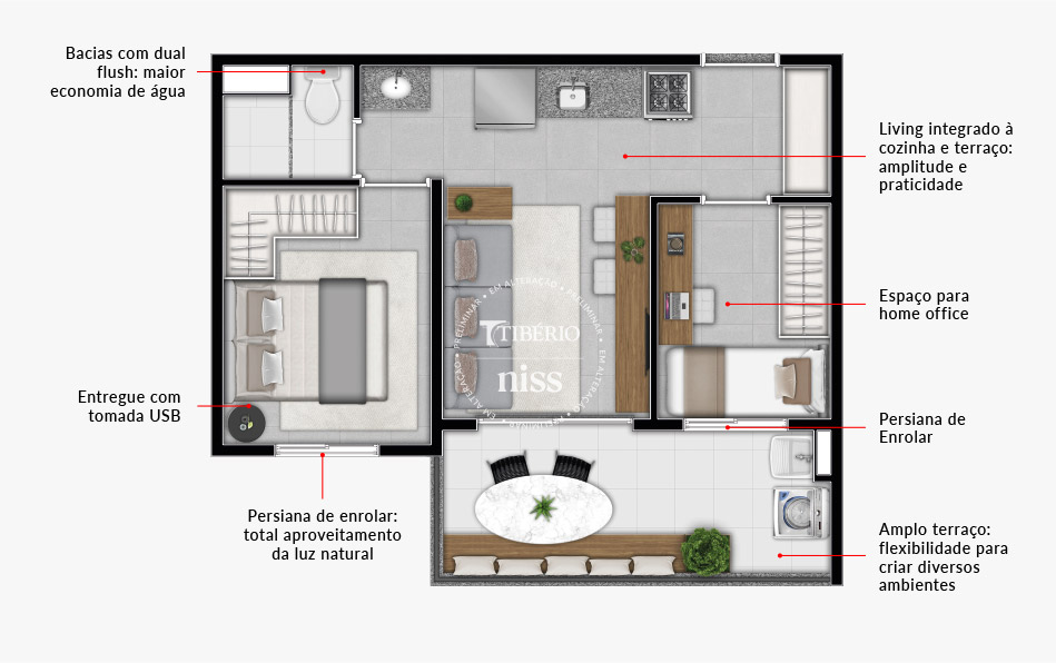 2 Dorms 40,81m²