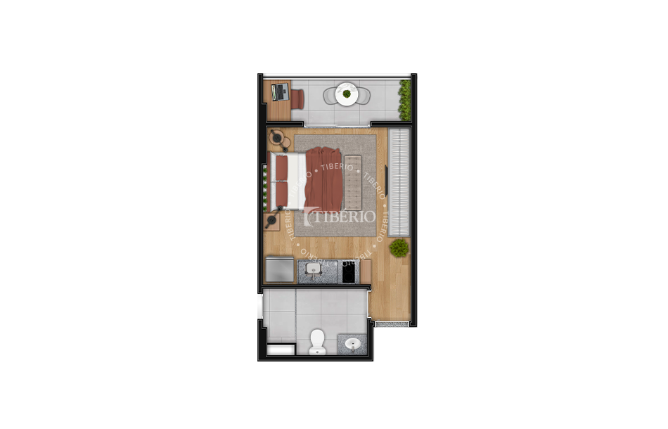 Studio 24,94m²