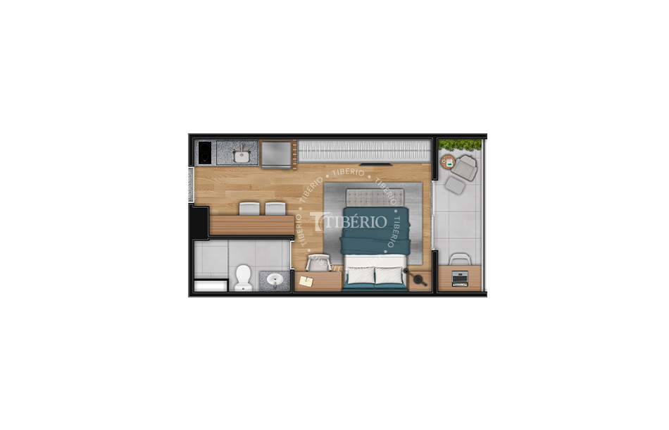 Studio 25,08m²